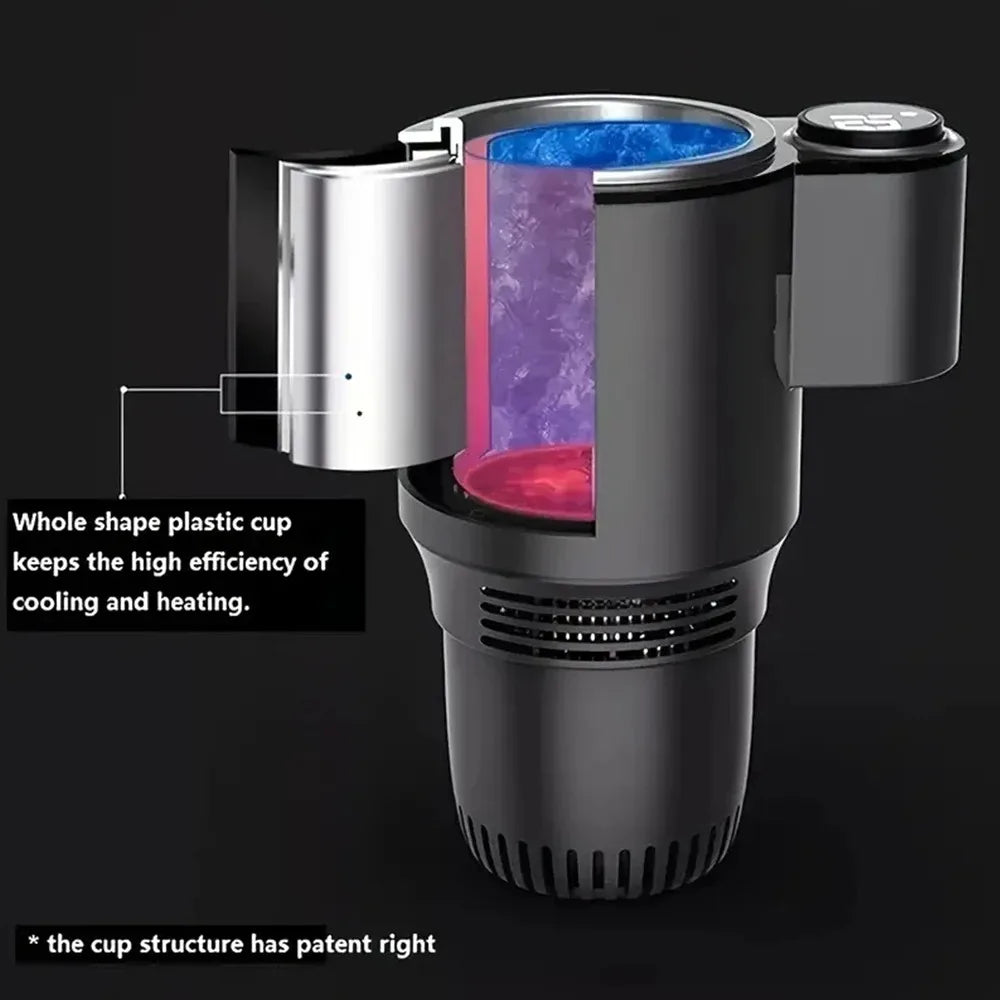 Smart Car Mug Holder | Roadmug | Touch Screen, 2 in 1, Rapid cooling, Heating, DC 12V
