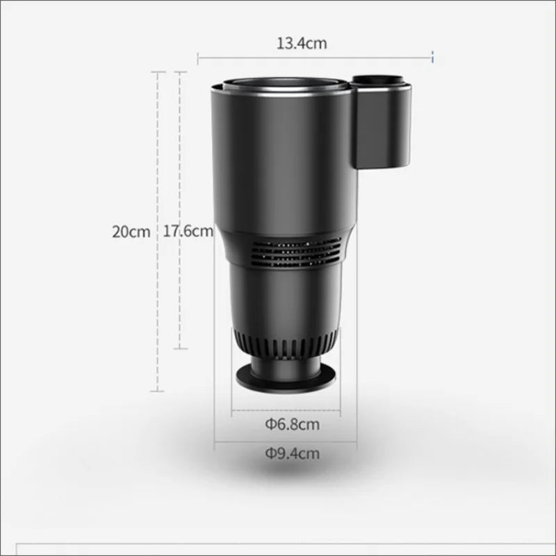 Smart Car Mug Holder | Roadmug | Touch Screen, 2 in 1, Rapid cooling, Heating, DC 12V
