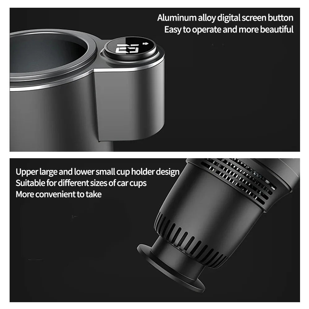 Smart Car Mug Holder | Roadmug | Touch Screen, 2 in 1, Rapid cooling, Heating, DC 12V
