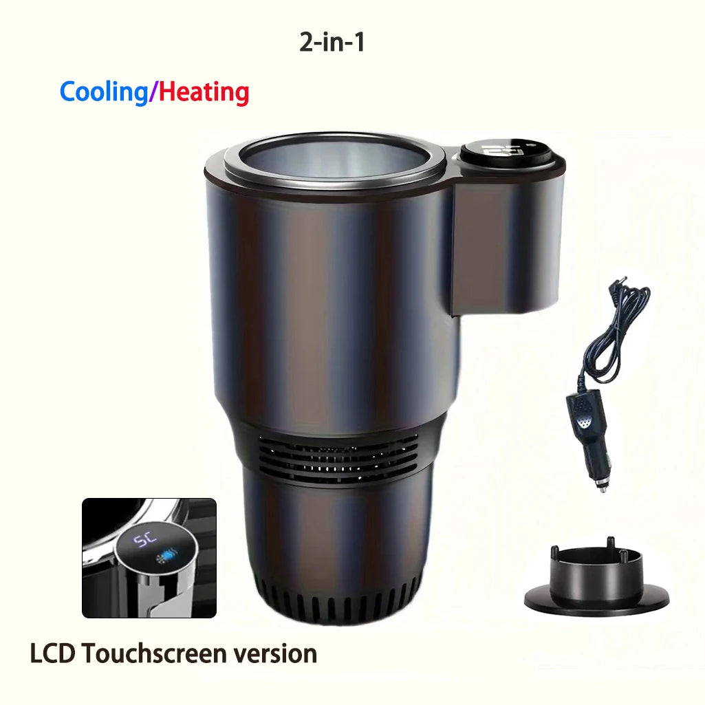 Smart Car Mug Holder | Roadmug | Touch Screen, 2 in 1, Rapid cooling, Heating, DC 12V