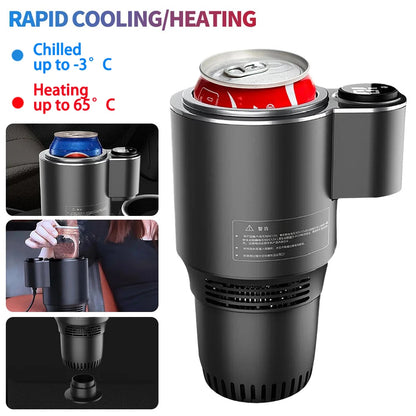 Smart Car Mug Holder | Roadmug | Touch Screen, 2 in 1, Rapid cooling, Heating, DC 12V